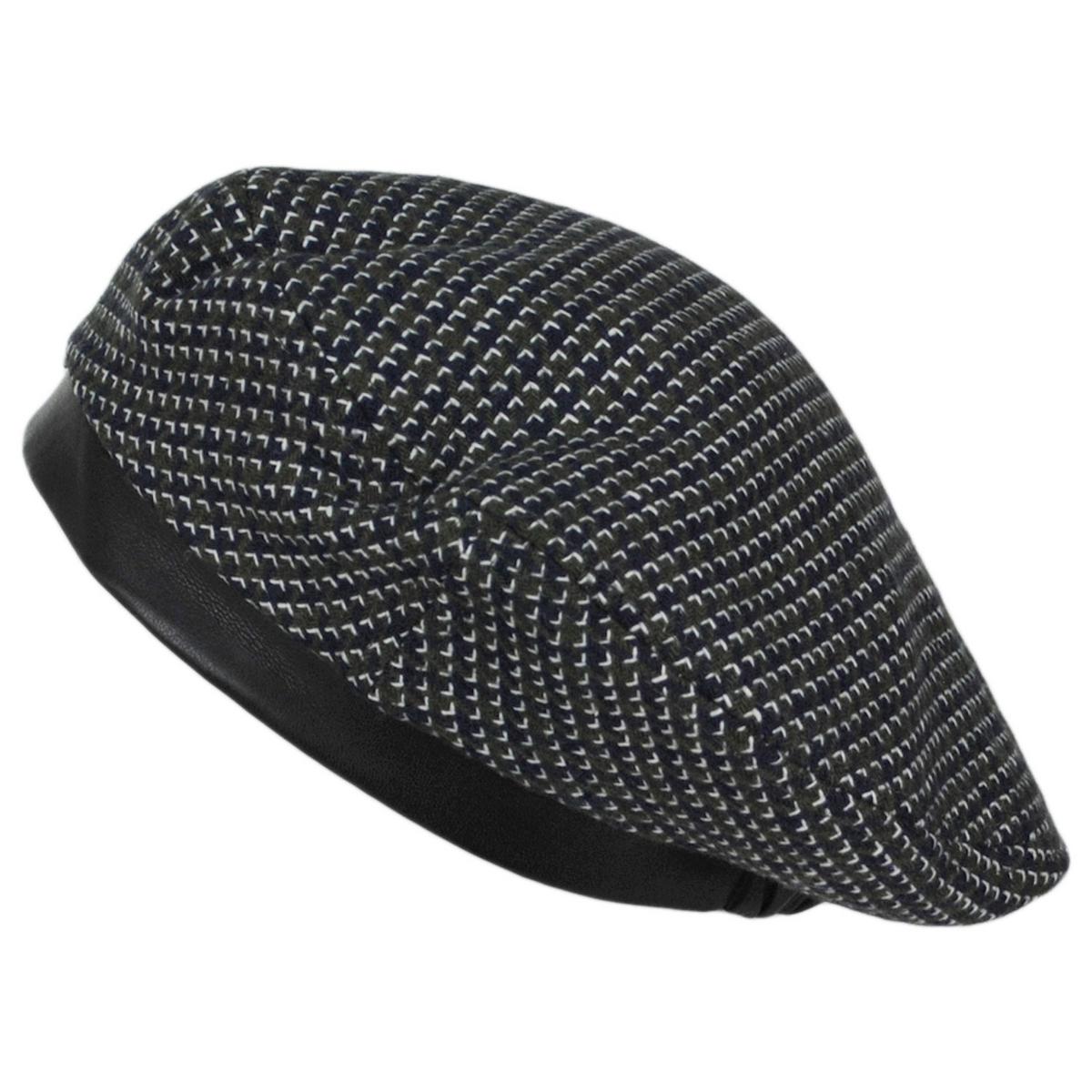 Kangol | Tooth Grid Knit Beret | 150921 | lead | FOREST/NAVY