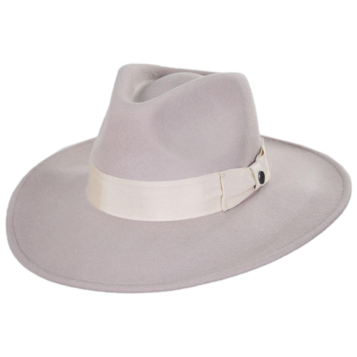 Jaxon Hats | Wholesale Colorado Ultra Wide Brim Wool Felt Fedora Hat B2B Pre-Pack - Stone & Pecan | B2B135200SP | lead | STONE