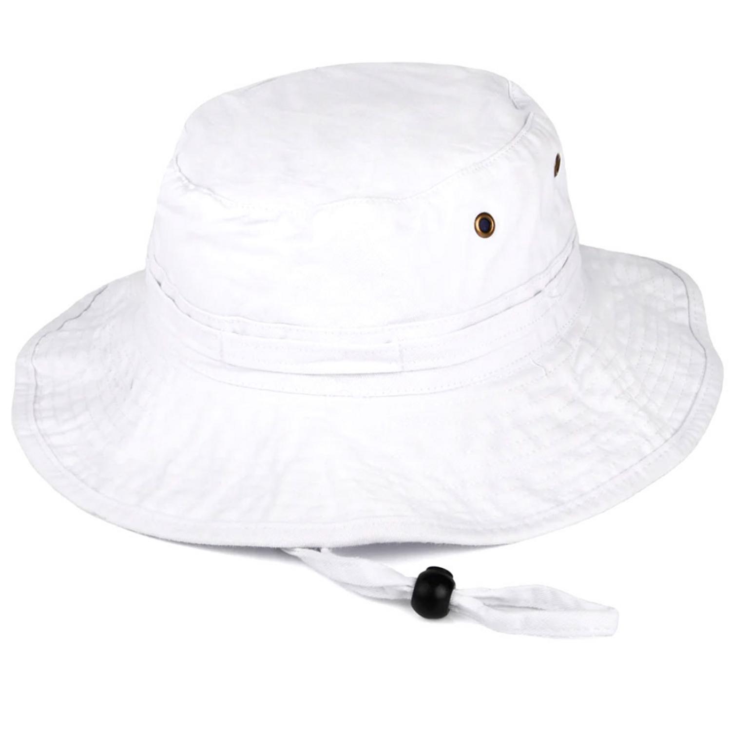 Village Hat Shop | VHS Cotton Booney Hat | 186650 | detailone | WHITE