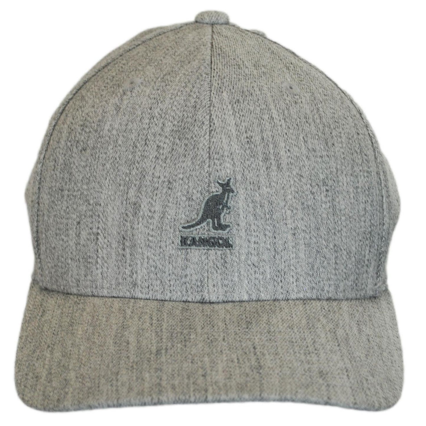 Kangol | Logo Wool Flexfit Fitted Baseball Cap | 201104 | front | FLANNEL