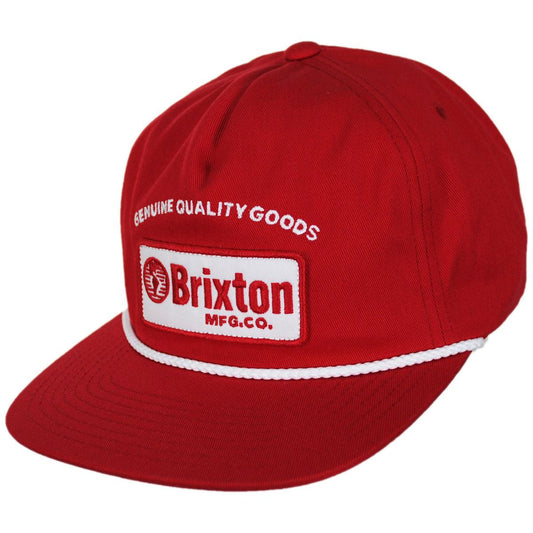 BRIXTON HATS | Tradesman Cotton MP Snapback Baseball Cap | 201874 | lead | ADRENALINE RUSH