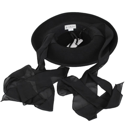 Kathy Jeanne | Lumiere Wool Felt Lampshade Hat - Made to Order | 124721 | under | BLACK