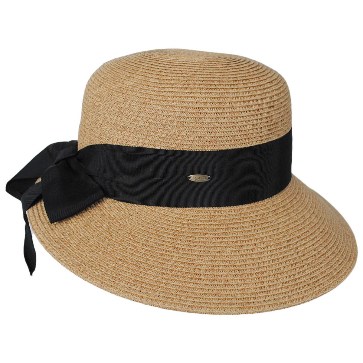 Scala | Assymetrical Toyo Braid Facesaver Cap | 101551 | profile | TEA