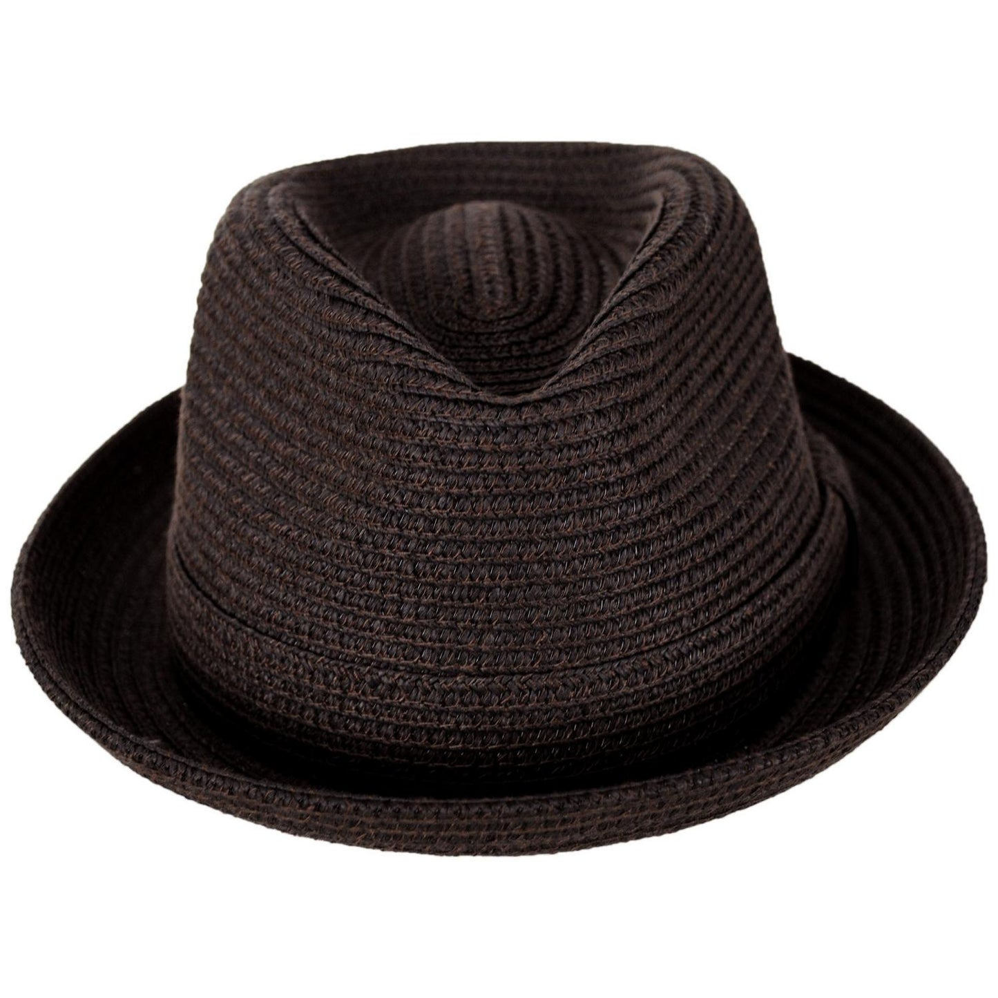 Bailey 1922 | Billy Braided Toyo Straw Fedora Hat - Classic Colors | 127843 | front | ESPRESSO