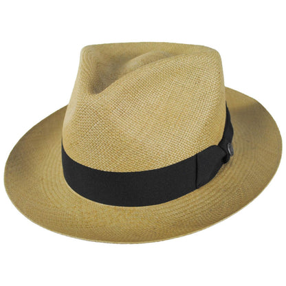Jaxon Hats | Humphrey Grade 8 Panama Straw Fedora Hat | 127153 | lead | SAGE