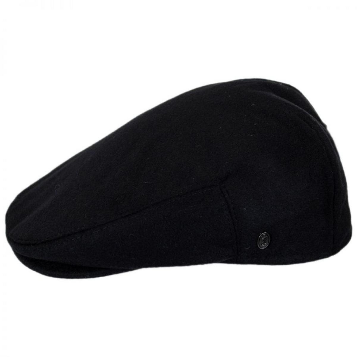 Jaxon Hats | Pure Wool Ivy Cap | 167768 | profile | BLACK