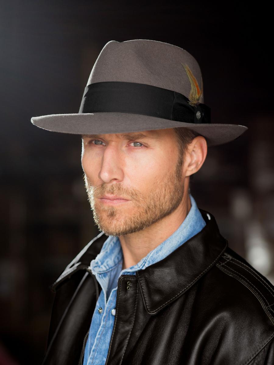 Stetson | Pinnacle Beaver Fur Felt Fedora Hat | 130629 | lsmone | CARIBOU