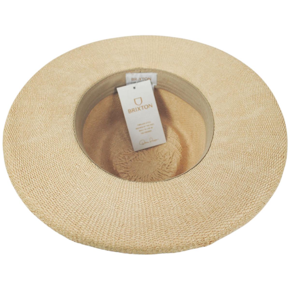 BRIXTON HATS | Victoria Toyo Straw Fedora Hat | 104053 | under | NATURAL/OAT MILK