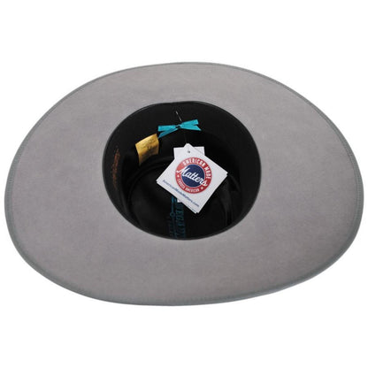 Renegade | Cowpuncher Wool and Angora Felt Gambler Hat | 100810 | under | GUNMETAL