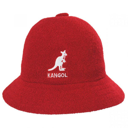 Kangol | Big Logo Casual Bucket Hat | 185756 | front | SCARLET