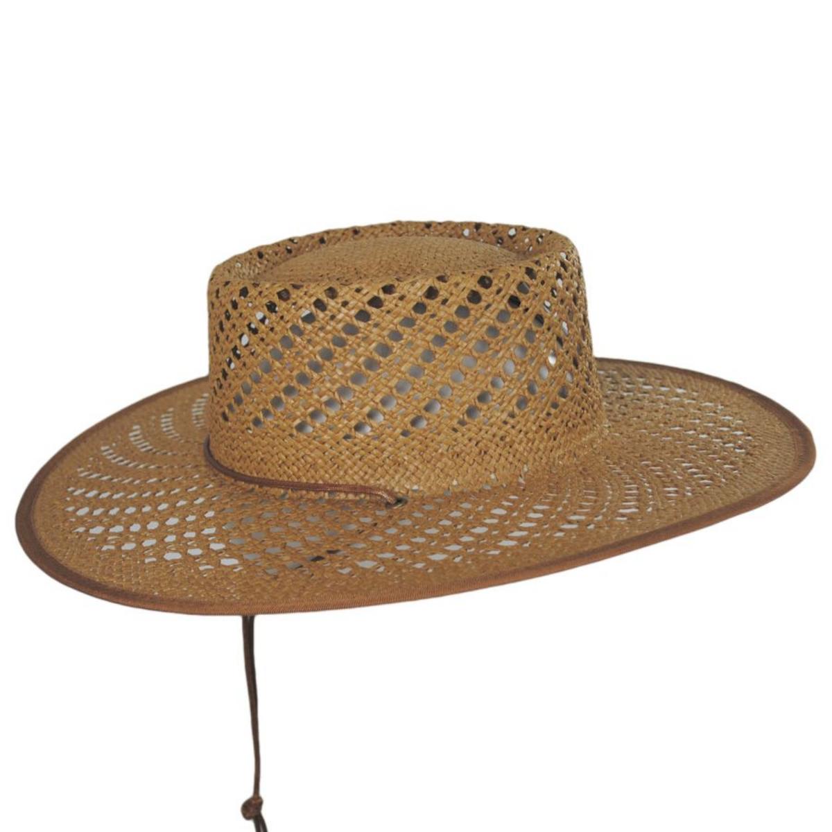 Lack of Color | Cesca Open Weave Toyo Straw Boater Hat | 105011 | profile | BROWN
