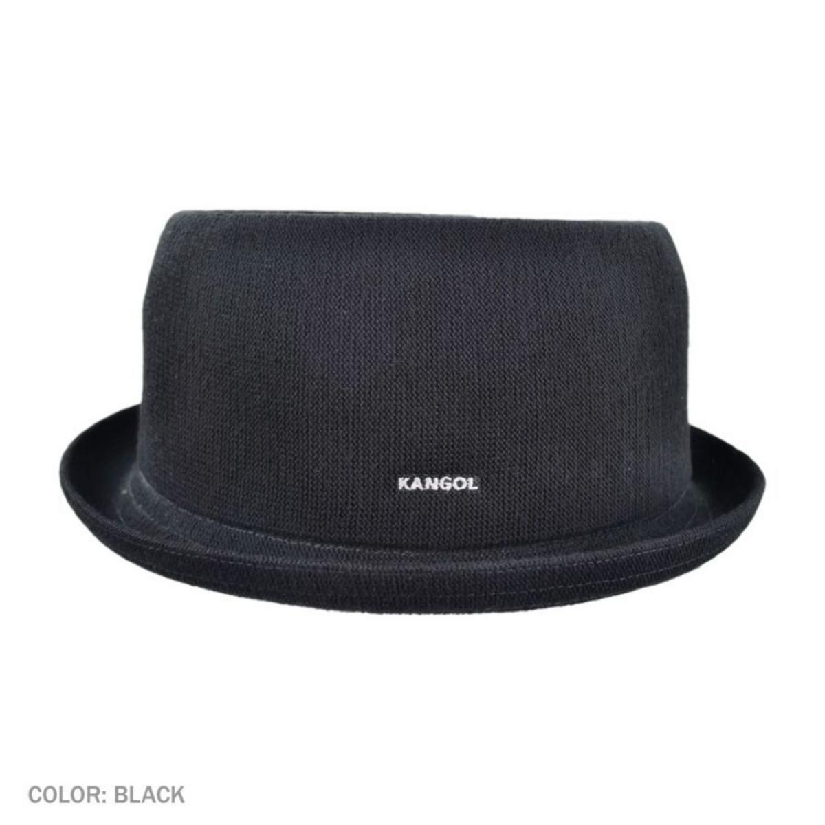 Kangol | Bamboo Mowbray Pork Pie Hat | 185744 | profile | BLACK