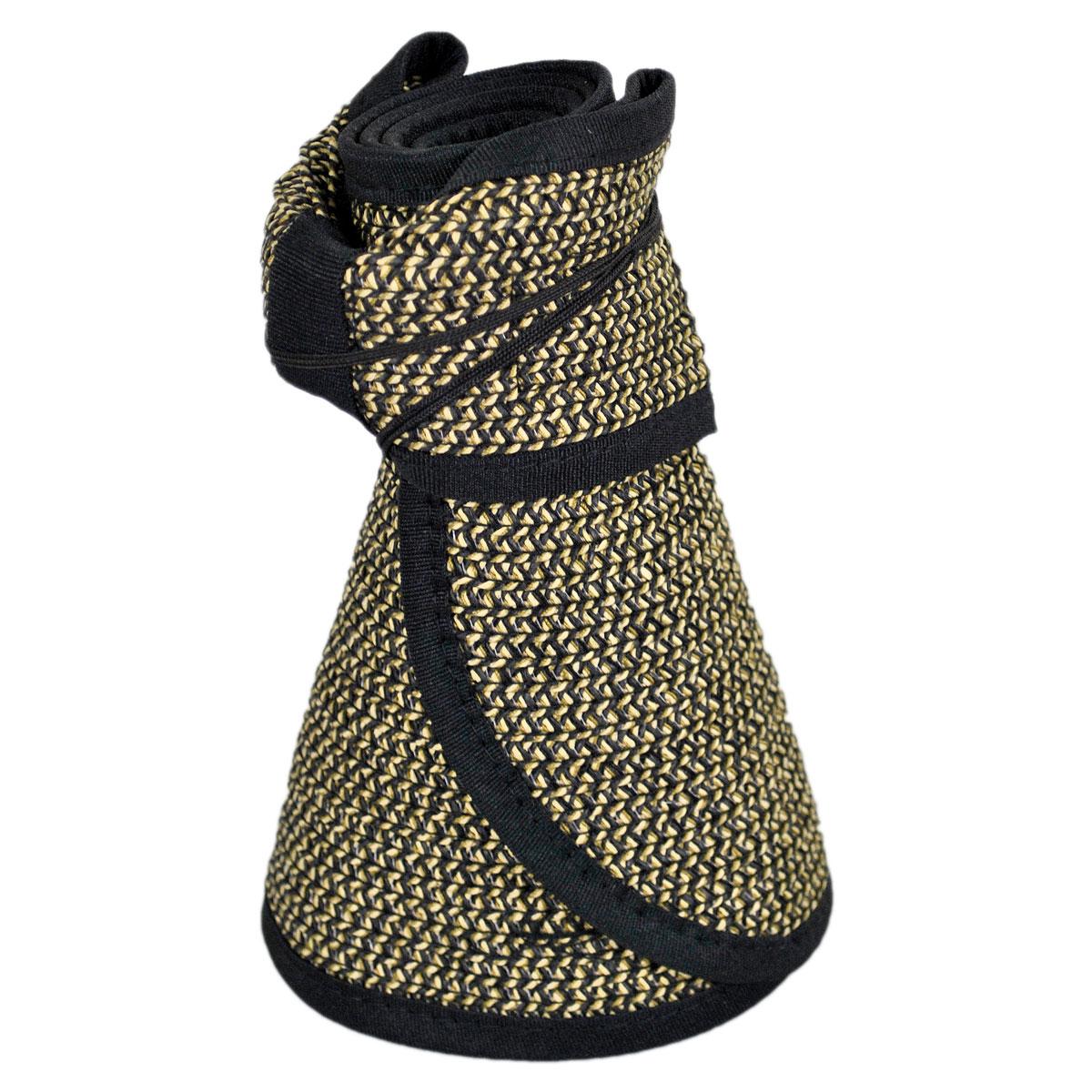 Wholesale Roll Toyo Straw Braid Visor B2B Pre-Pack
