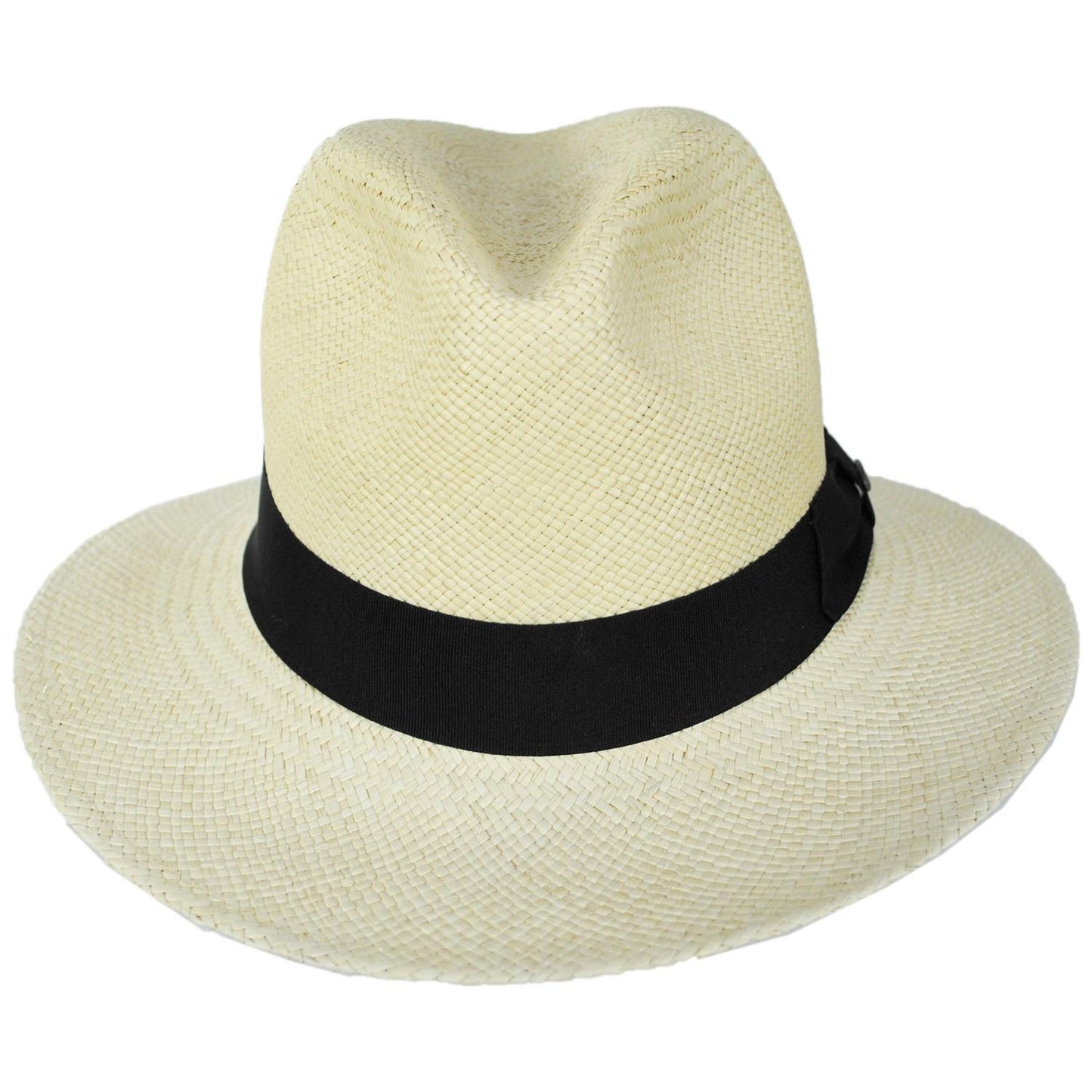 Scala | Panama Straw Safari Fedora Hat | 126123 | front | NATURAL