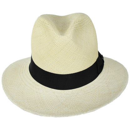Scala | Panama Straw Safari Fedora Hat | 126123 | front | NATURAL