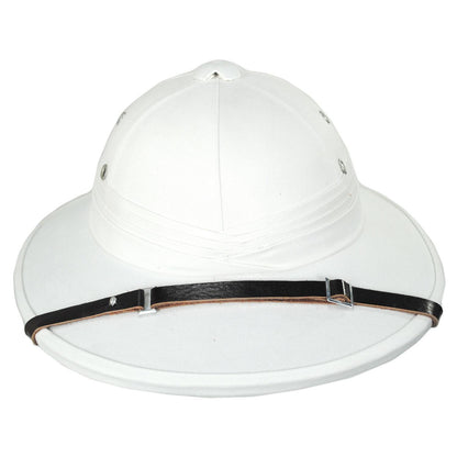 Village Hat Shop | Wholesale French Pith Helmet B2B Pre-Pack - White | B2B155800W | front | WHITE
