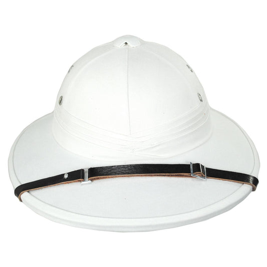 Village Hat Shop | Wholesale French Pith Helmet B2B Pre-Pack - White | B2B155800W | front | WHITE