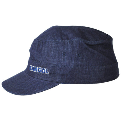 Kangol | Flexfit Denim Army Cap | 201193 | profile | INDIGO