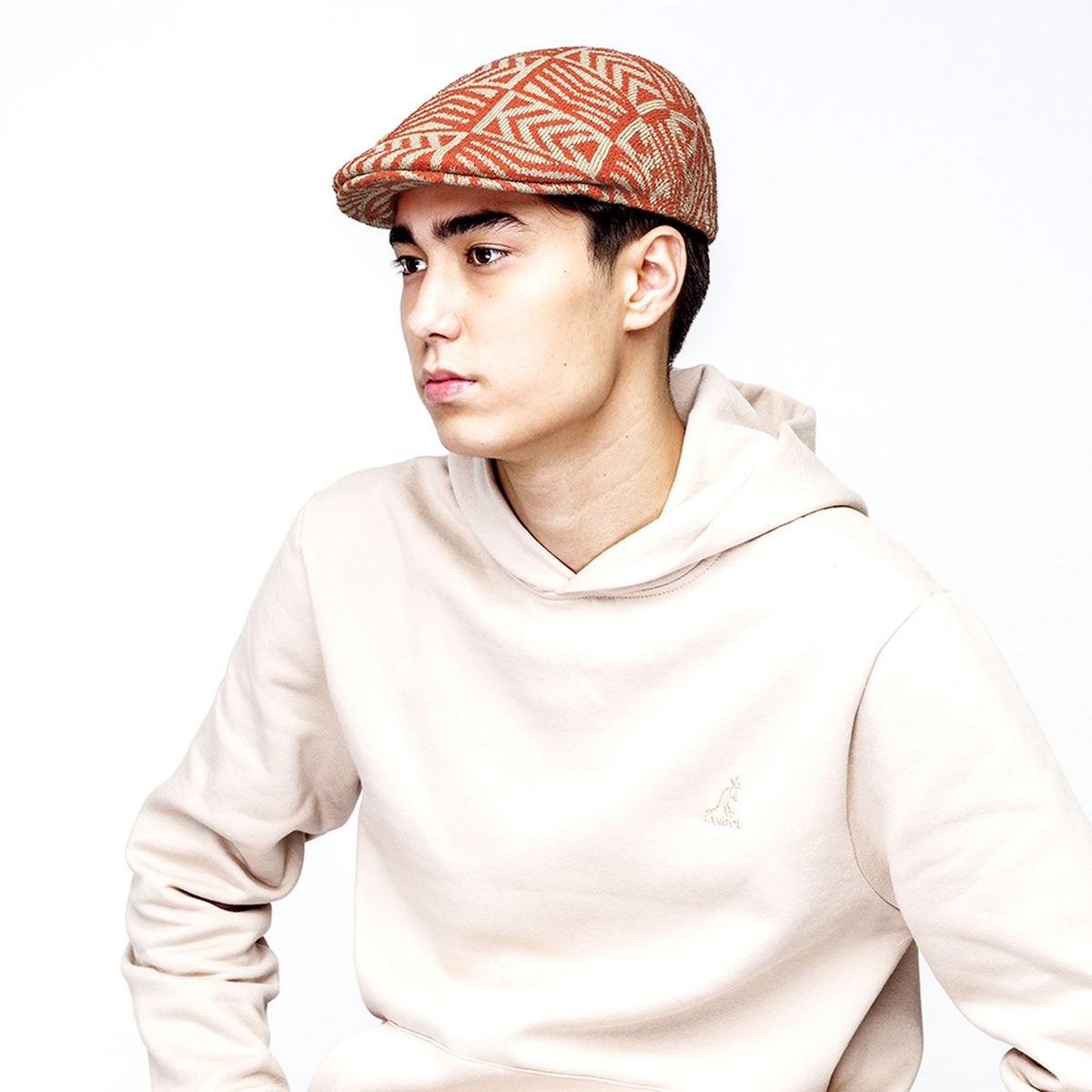 Kangol | Network Jacquard 507 Ivy Cap | 161025 | lsfone | CAYENNE/BEIGE