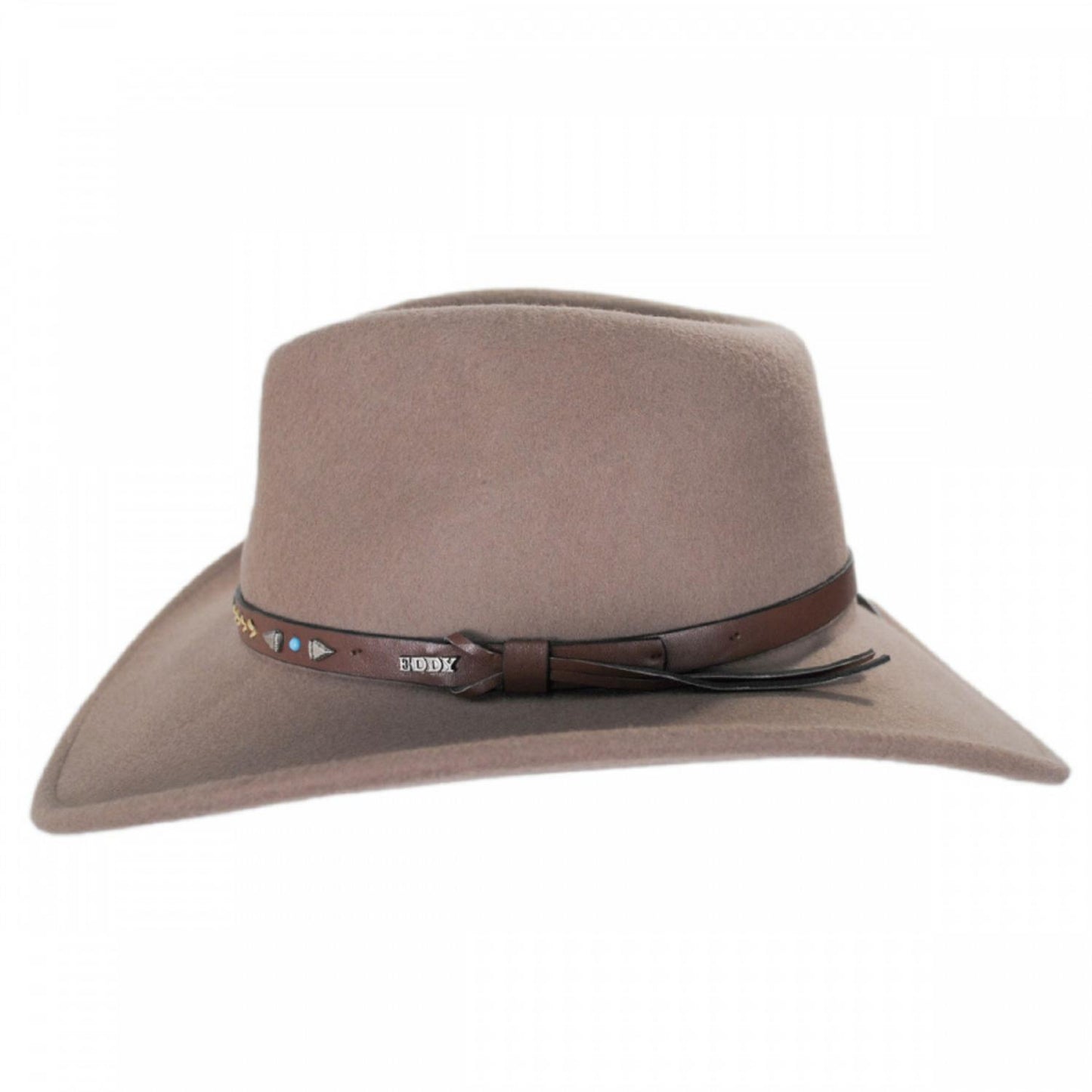 Eddy Bros | Broken Arrow Wool Felt Western Hat | 130152 | profile | KHAKI