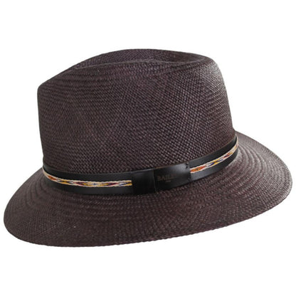 Bailey 1922 | Stansfield Panama Straw Fedora Hat - Oak | 127850SS24 | profile | OAK