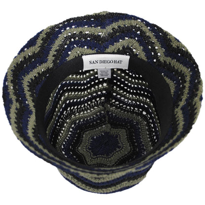 San Diego Hat Company | Dolly Cotton Knit Bucket Hat | 108649 | under | NAVY
