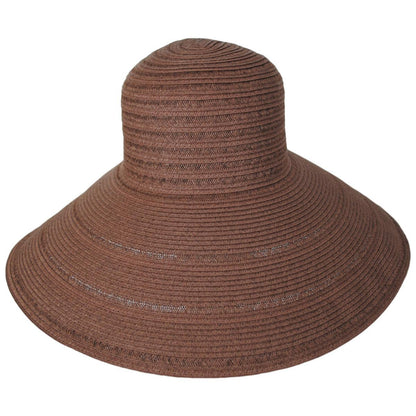 San Diego Hat Company | Newport Toyo Braid Sun Hat | 103685 | front | BROWN