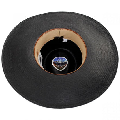Stetson | JW Marshall Shantung Straw Western Hat | 127017 | under | BLACK