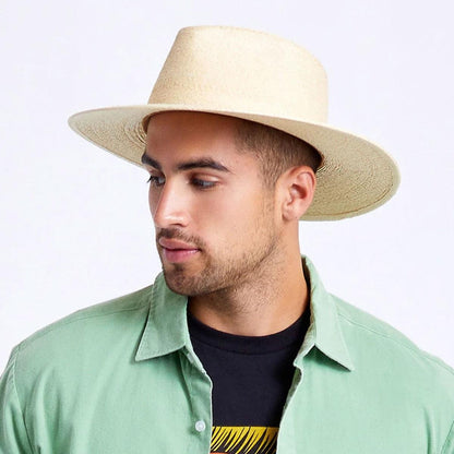 BRIXTON HATS | Marcos Palm Straw Fedora Hat | 104036 | lsmone | NATURAL