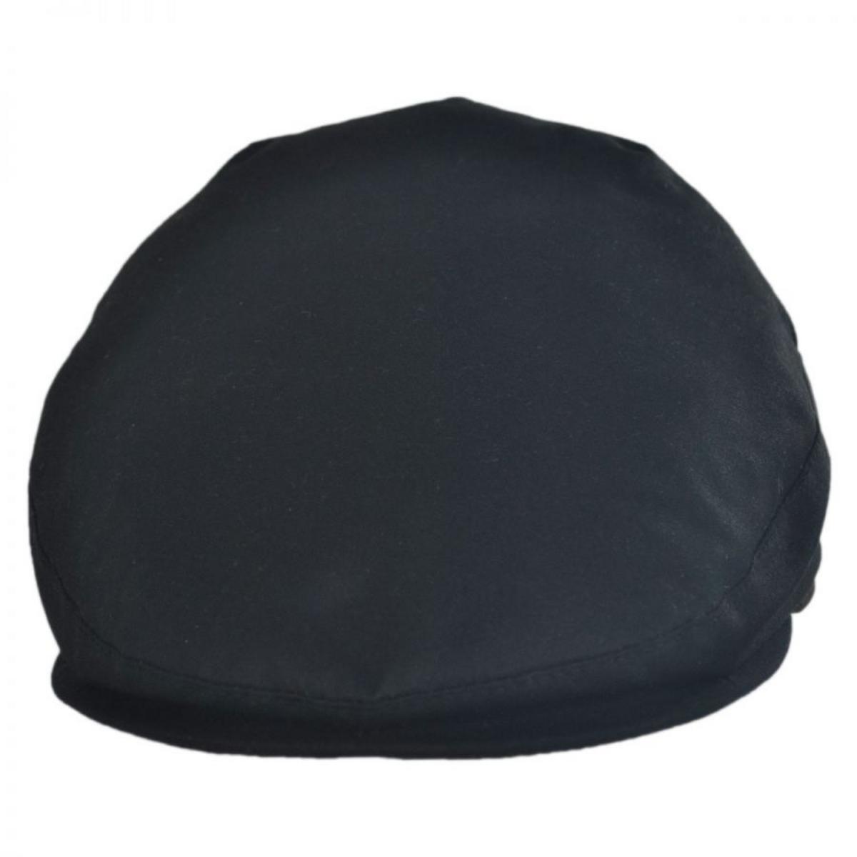 City Sport Caps |  Wax Cotton Earflap Ivy Cap | 175067 | front | BLACK
