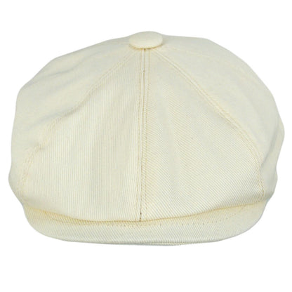Jaxon Hats | Cotton Newsboy Cap | 167770 | front | BEIGE