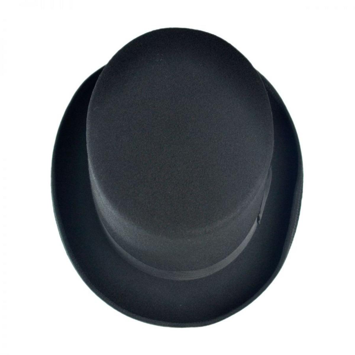 Jaxon Hats | Made in the USA - Classics Wool Felt Top Hat | 191722 | under | BLACK