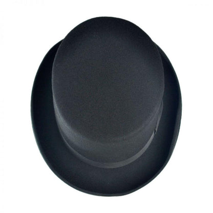 Jaxon Hats | Made in the USA - Classics Wool Felt Top Hat | 191722 | under | BLACK