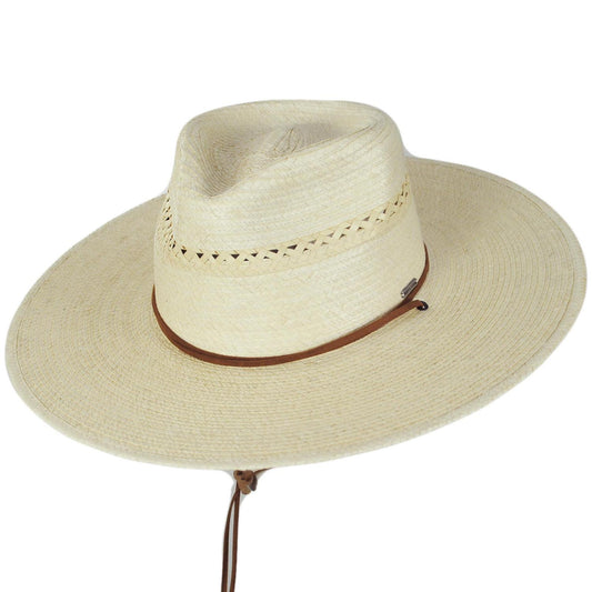 BRIXTON HATS | Beck Palm Straw Rancher Fedora Hat | 128367 | lead | NATURAL