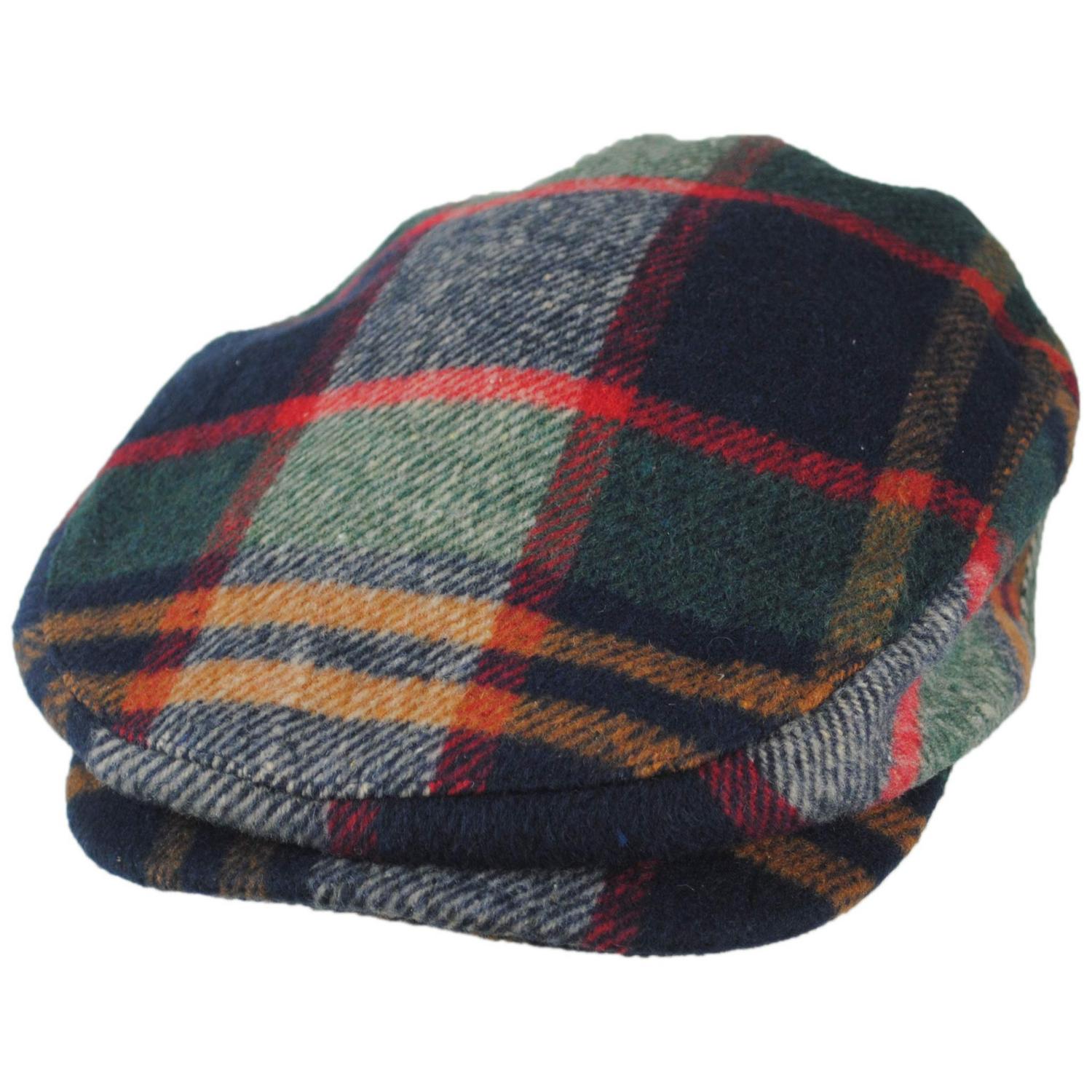 BRIXTON HATS | Century Barrel Plaid Ivy Cap | 161522 | lead | NAVY/GREEN/RED/CREAM