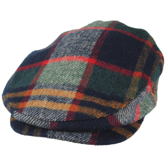 BRIXTON HATS | Century Barrel Plaid Ivy Cap | 161522 | lead | NAVY/GREEN/RED/CREAM