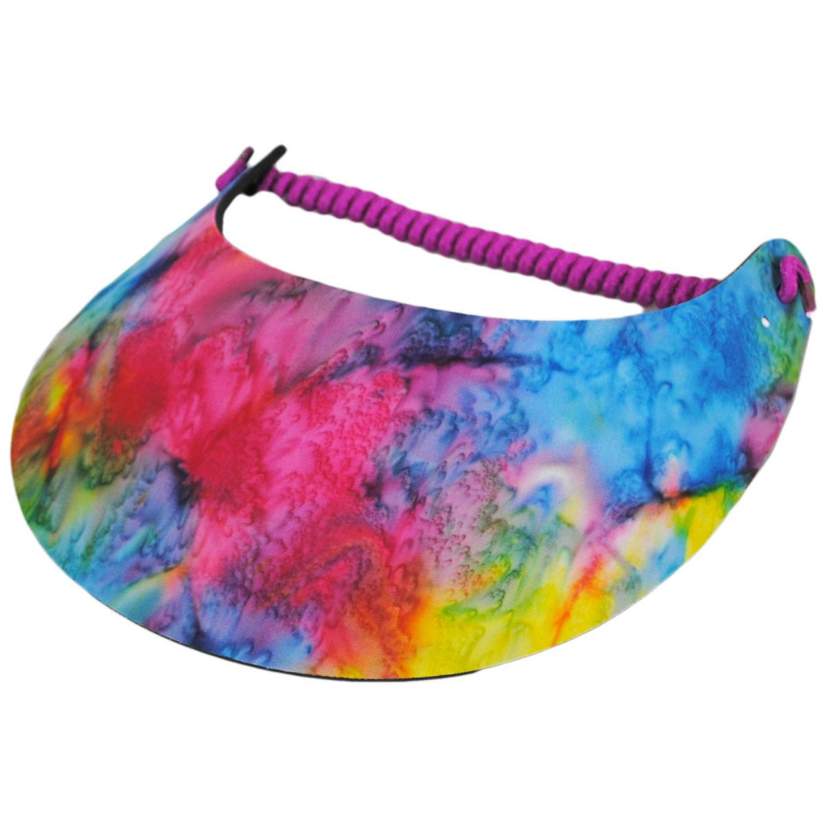 The Incredible Sunvisor | Springlace TyeDye Sunvisor | 196374 | lead | MULTI