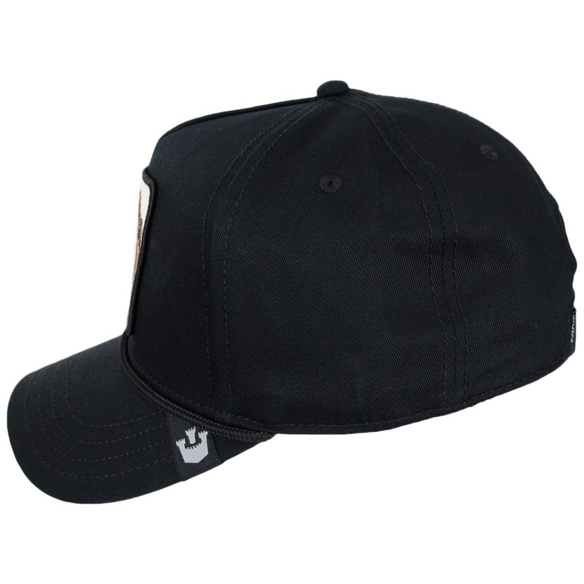 Goorin Bros | King 100 Trucker Snapback Baseball Cap | 200640 | profile | BLACK