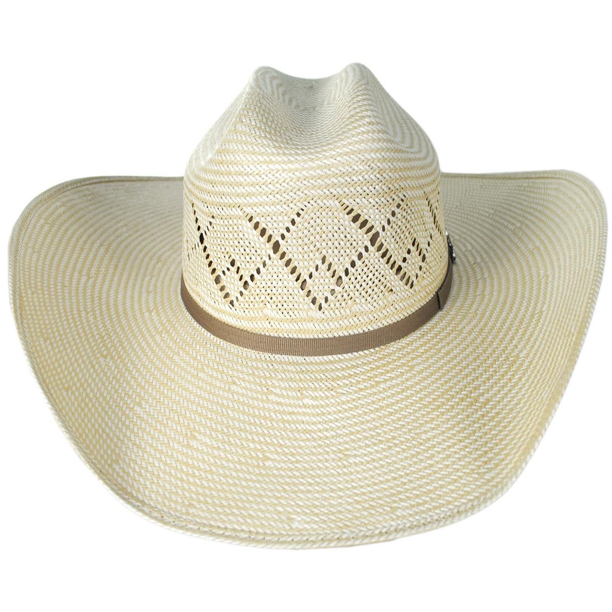 Bailey Western | Koslo II 15X Shantung Straw Western Hat | 127917 | front | NATURAL/SILVERBELLY