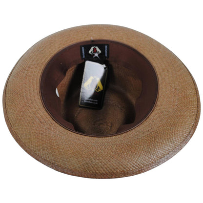 Jaxon Hats | Humphrey Grade 8 Panama Straw Fedora Hat | 127153 | under | WALNUT