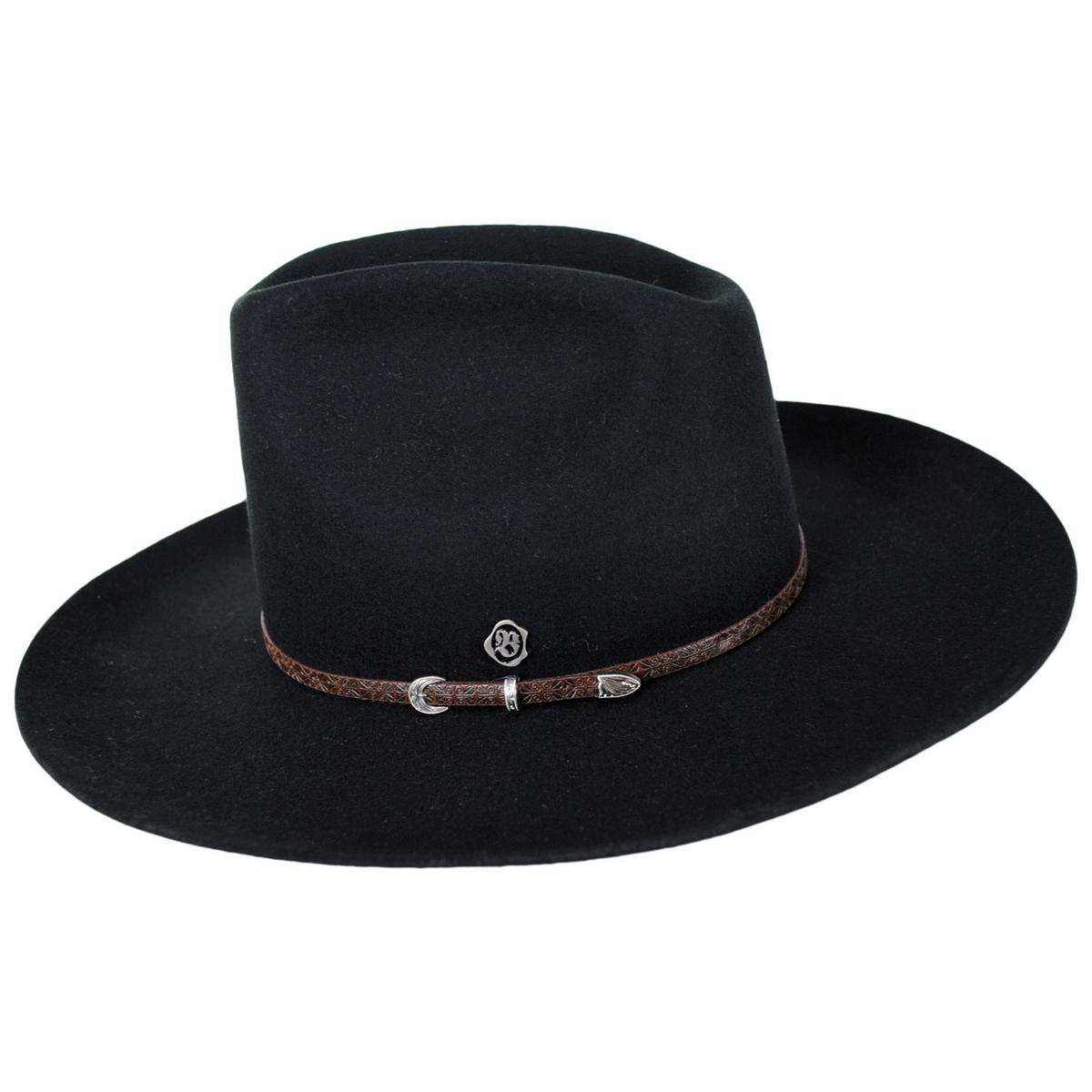 Biltmore | V.C. Smokehouse Wool Felt Western Hat | 130299 | profile | BLACK