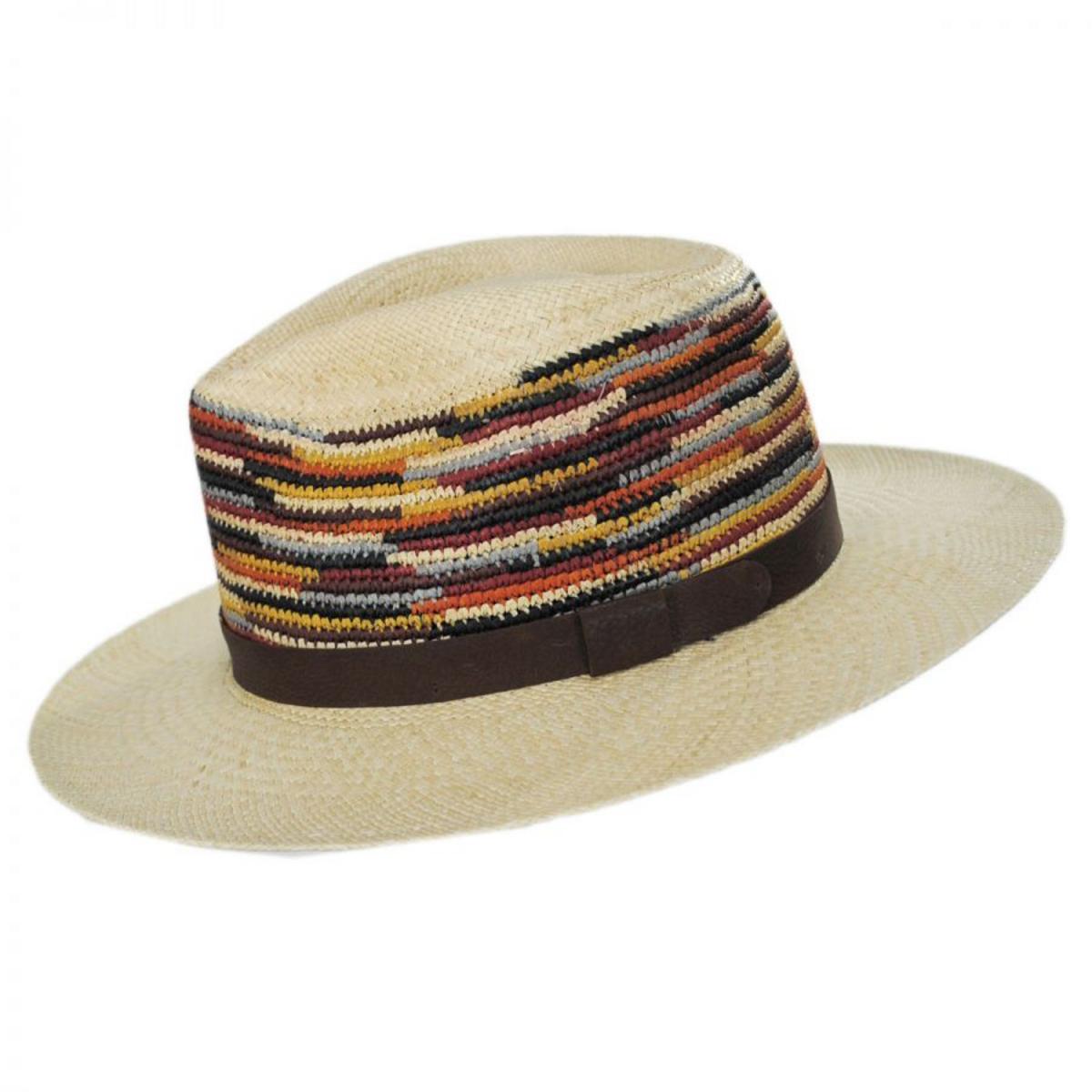 Bailey 1922 | Tasmin Panama Straw Fedora Hat | 127826 | profile | NATURAL MULTI
