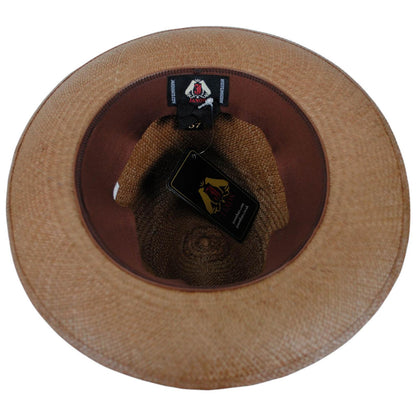 Jaxon Hats | Henry Grade 8 Panama Straw Fedora Hat | 127152 | under | WALNUT