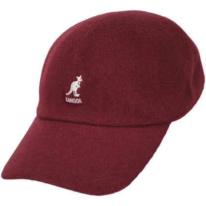 Kangol | Wool Spacecap Fitted Baseball Cap - Cranberry | 201106FW23 | lead | CRANBERRY