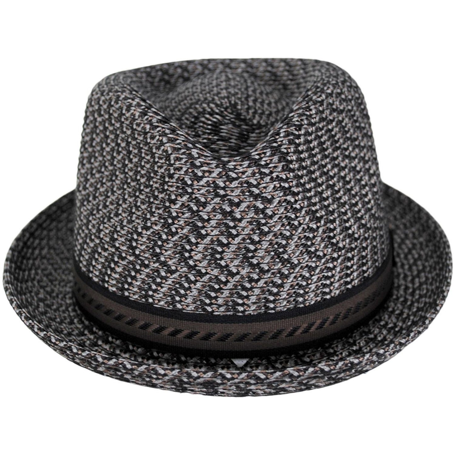 Bailey 1922 | Mannes Poly Braid Fedora Hat - Classic | 127844 | front | BROWN MULTI