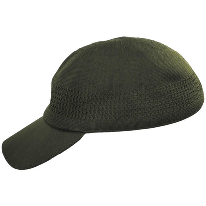Kangol | Tropic Ventair Spacecap Fitted Baseball Cap | 201105 | profile | ARMY GREEN