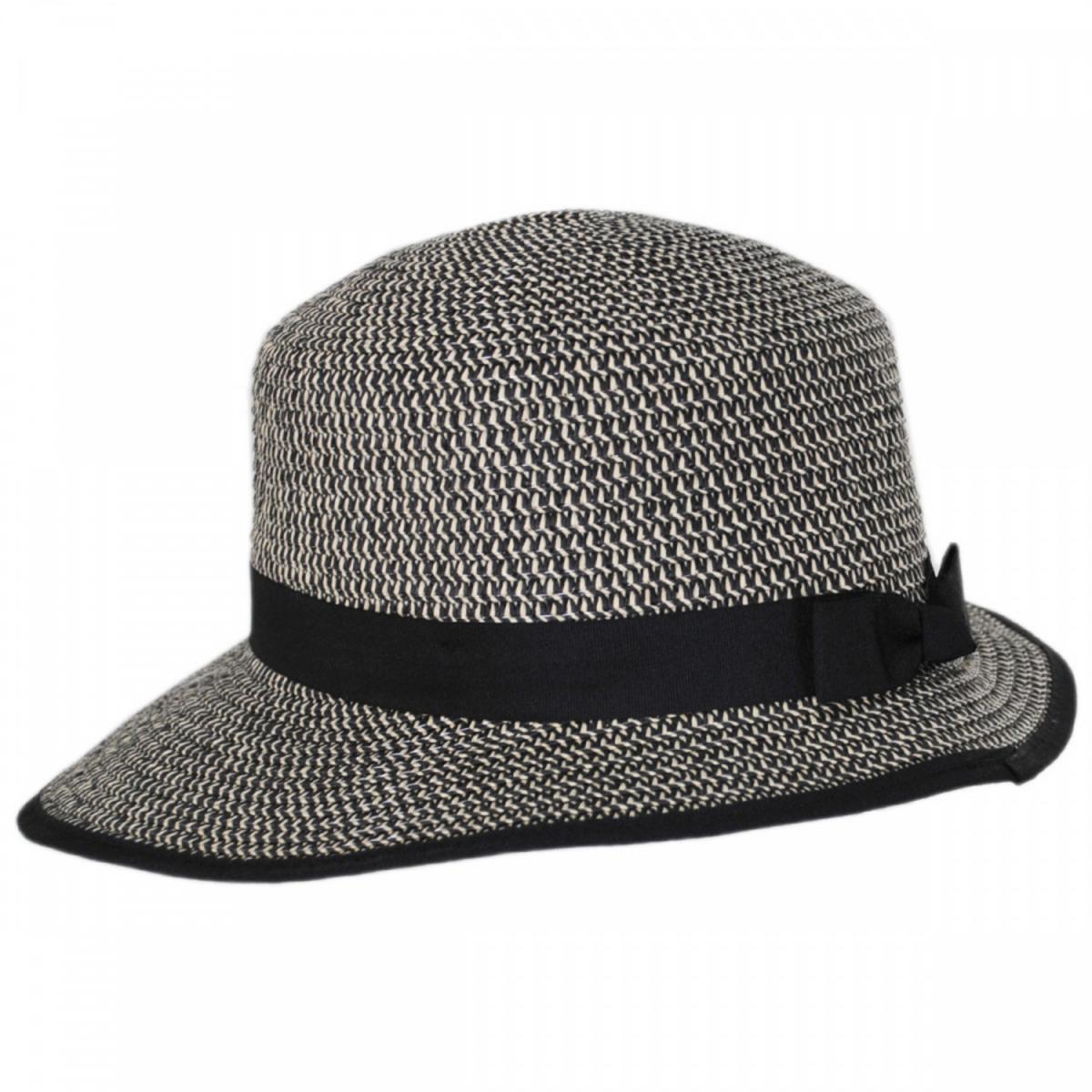 Physician Endorsed | Pitch Perfect Framer Toyo Straw Cloche Hat | 102727 | profile | BLACK