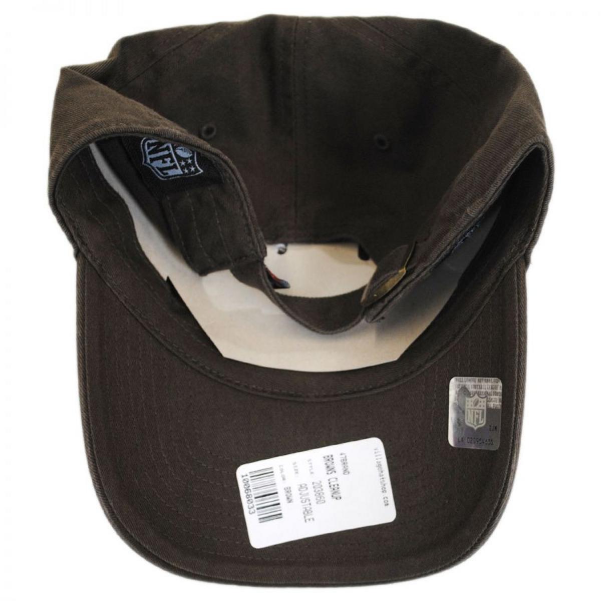 47 Brand | Cleveland Browns NFL Clean Up Strapback Baseball Cap Dad Hat | 203860 | under | BROWN/WHITE