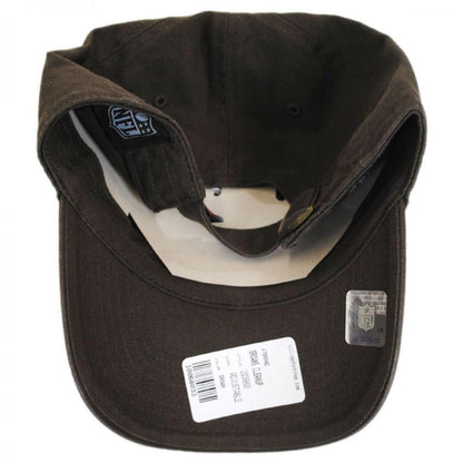 47 Brand | Cleveland Browns NFL Clean Up Strapback Baseball Cap Dad Hat | 203860 | under | BROWN/WHITE