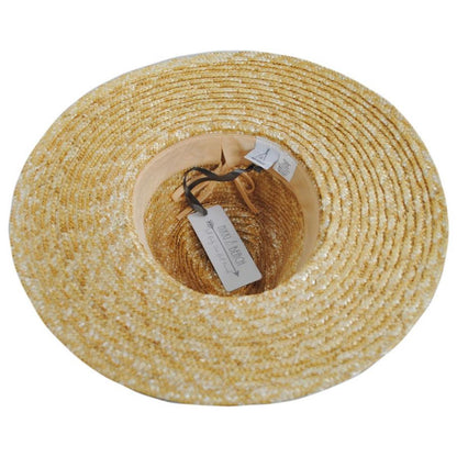 NIKKI BEACH | Mykonos Milan Straw Rancher Fedora Hat | 102719 | under | NATURAL